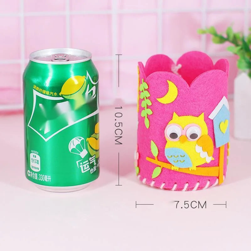 4-Piece DIY Pencil Holder Craft Set – Educational & Creative Toys