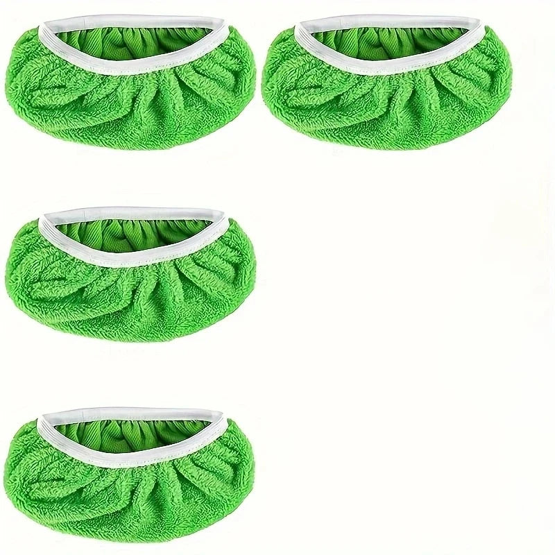 4pcs Reusable Washable Replacement Mop Pads – Durable Flat Floor Mop Cloths