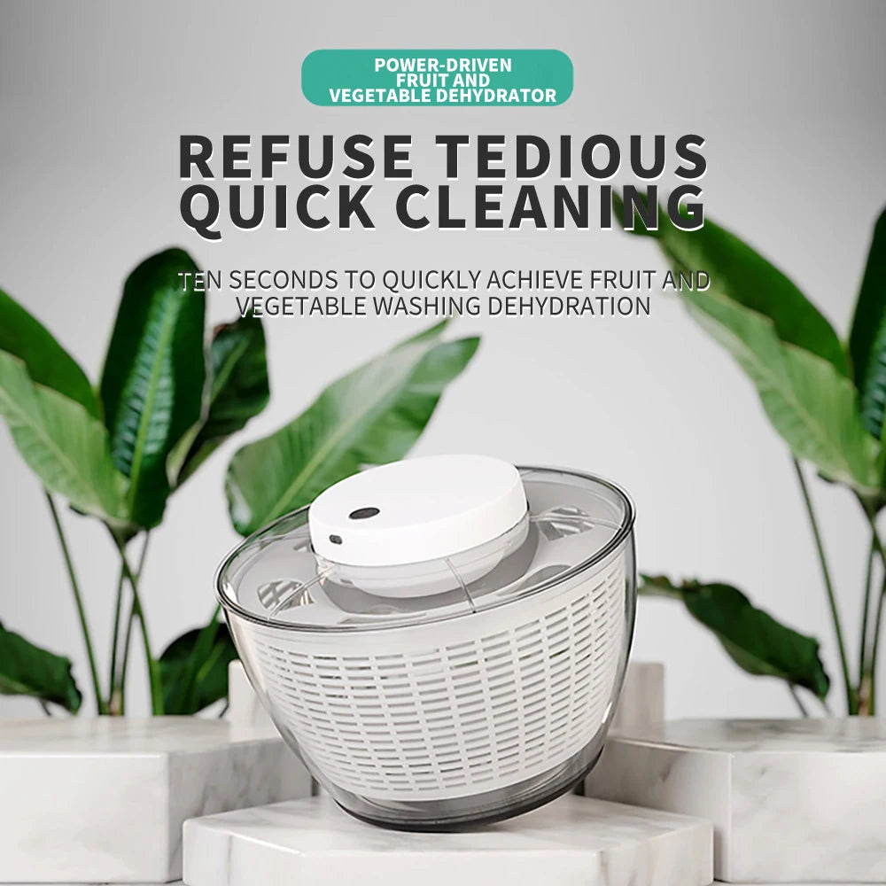 Electric Vegetable Dehydrator & Salad Spinner for Quick Drying