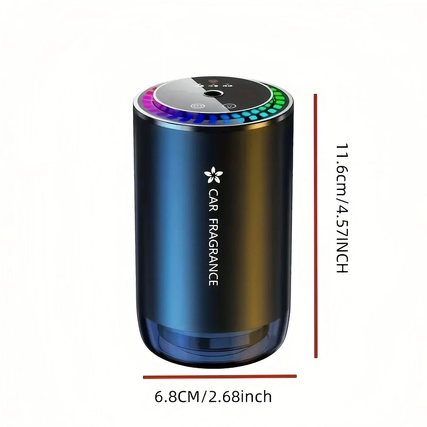 Smart Car Air Freshener with Star Projector – USB Rechargeable Diffuser