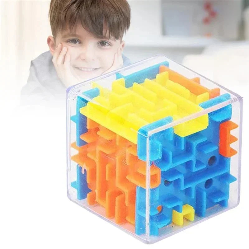 3D Maze Magic Cube – Six-Sided Puzzle Stress Reliever Toy