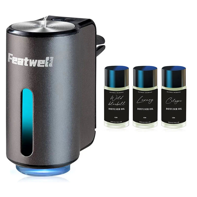 Smart Car Air Freshener Diffuser – 3 Modes with Essential Oils