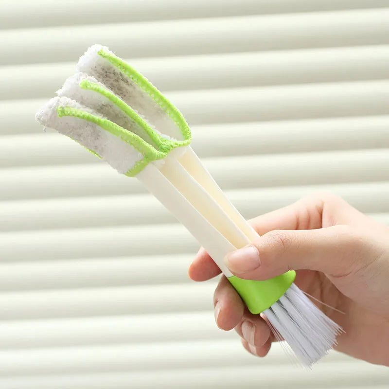 2-in-1 Car AC Vent Cleaning Brush – Multi-Purpose Dust Cleaner Tool