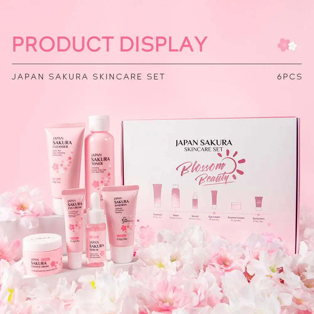 6-Piece Sakura Skincare Set with Gift Box