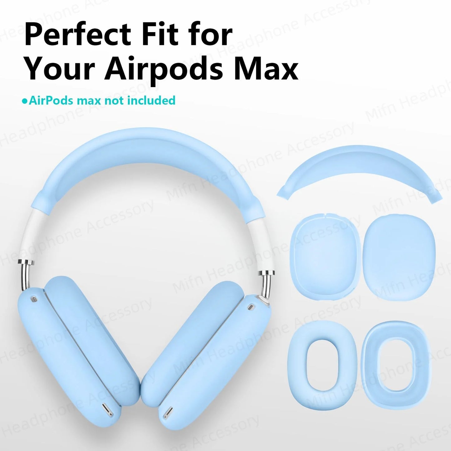 Silicone Protective Case for AirPods Max 2024 – Ear Cover & Earmuff Guard