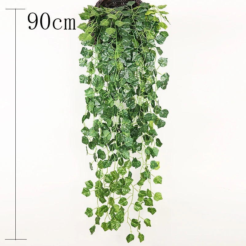 Artificial Ivy Vines – Hanging Rattan Leaves for Home & Garden Decor