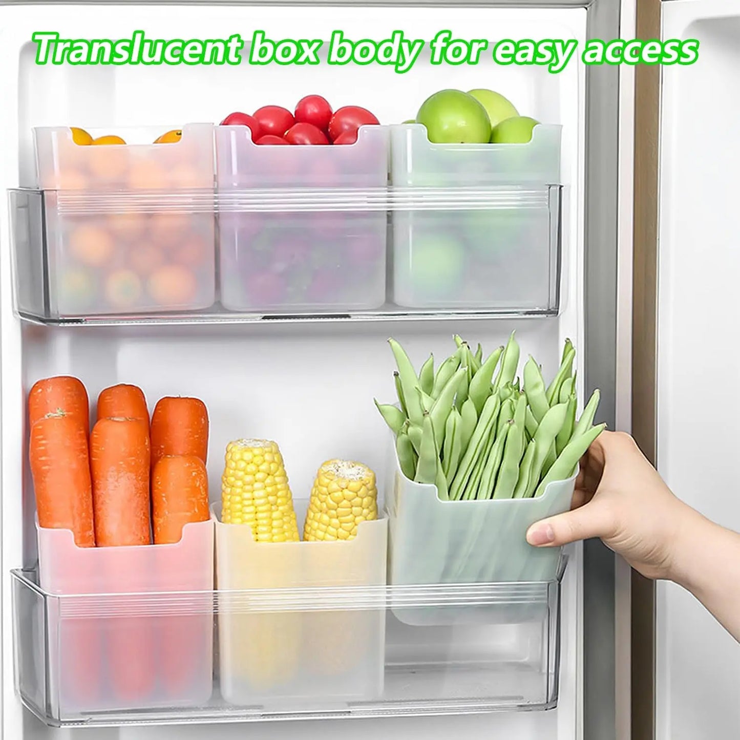 Refrigerator Storage Box – Fresh-Keeping Organizer for Fruits & Vegetables