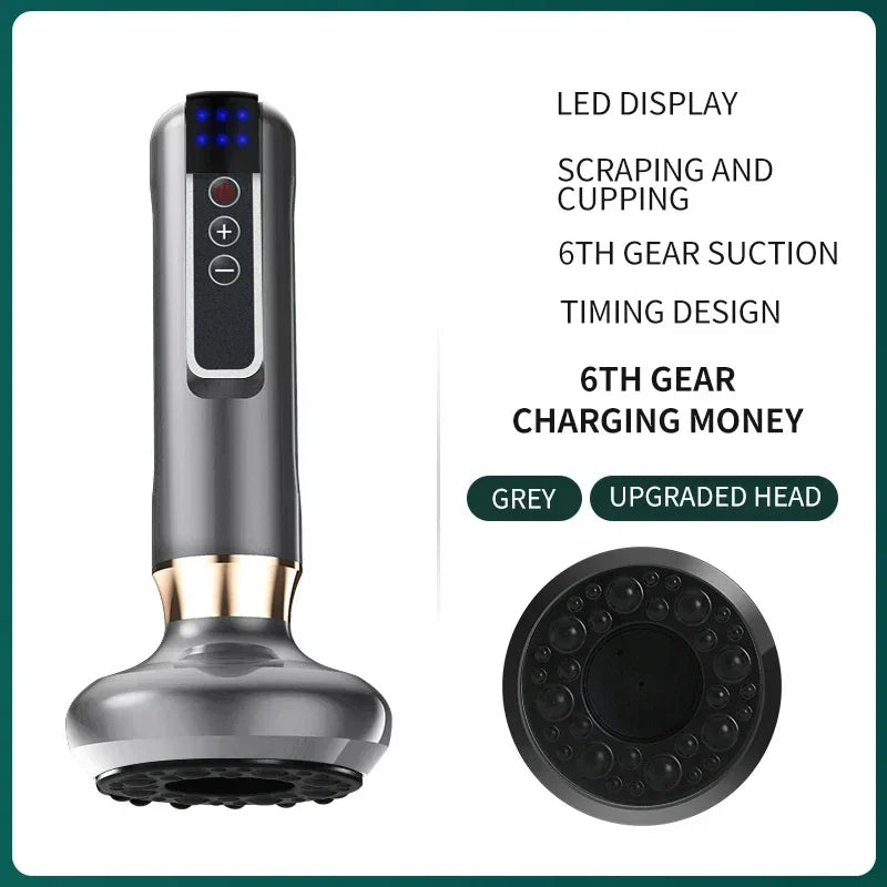 Tricolor Electric GuaSha Massager – Anti-Cellulite Vacuum & Infrared Slimming
