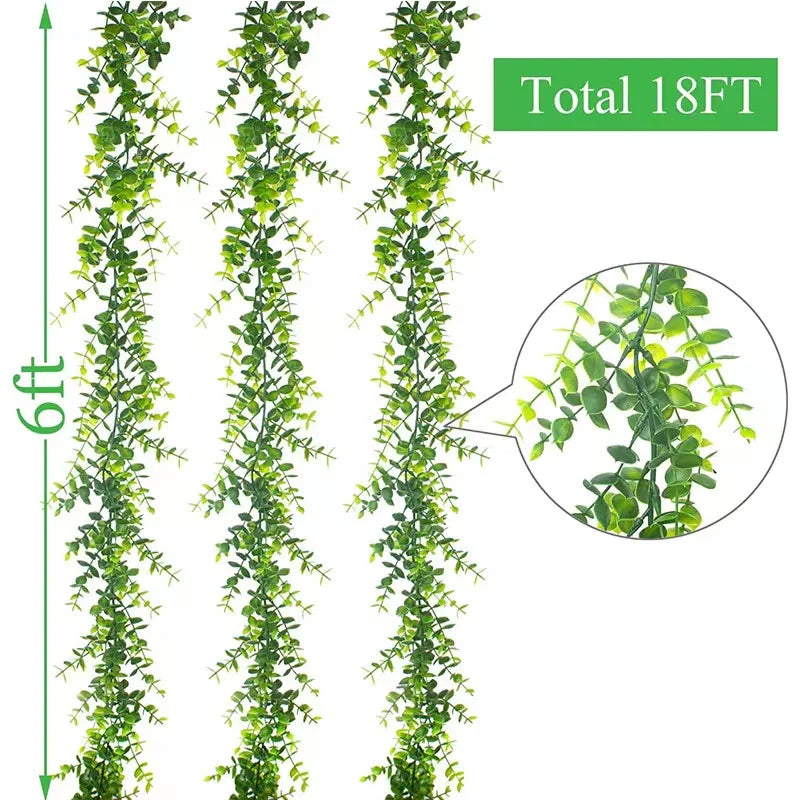 Artificial Ivy Vines – Hanging Rattan Leaves for Home & Garden Decor