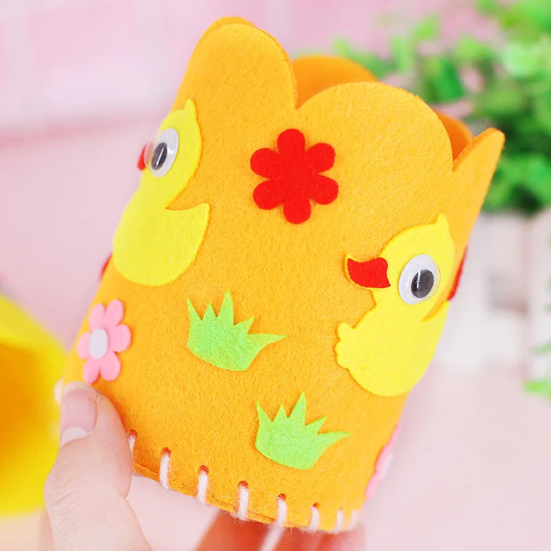 4-Piece DIY Pencil Holder Craft Set – Educational & Creative Toys