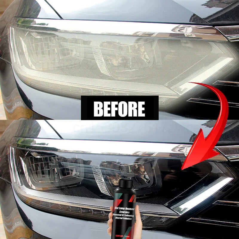 Car Headlight Polishing Scratch Remover & Renewal Kit