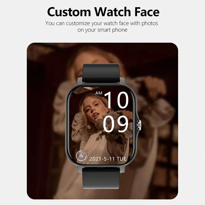 KESHUYOU 2025 Smart Watch – Bluetooth Call, Music, Heart Rate Monitor, Pedometer