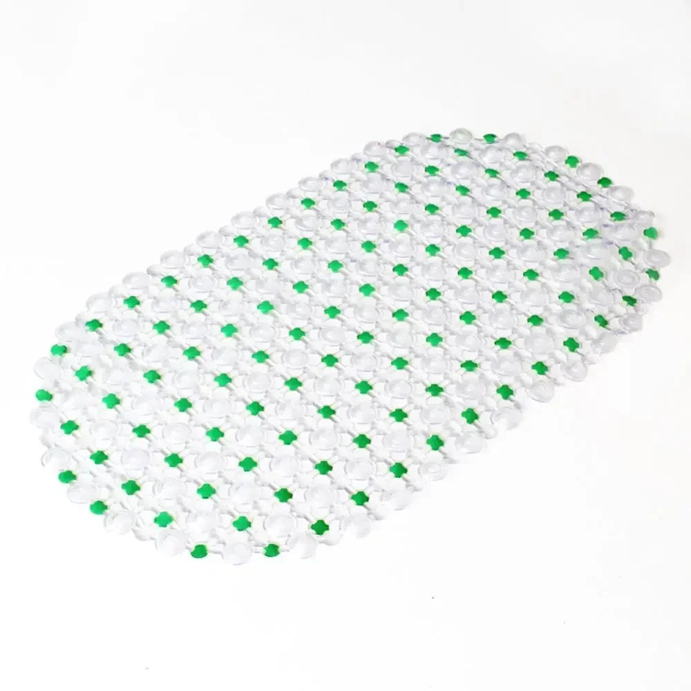 PVC Anti-Skid Bath Mat – Soft Non-Slip Shower Massage Mat with Suction Cups