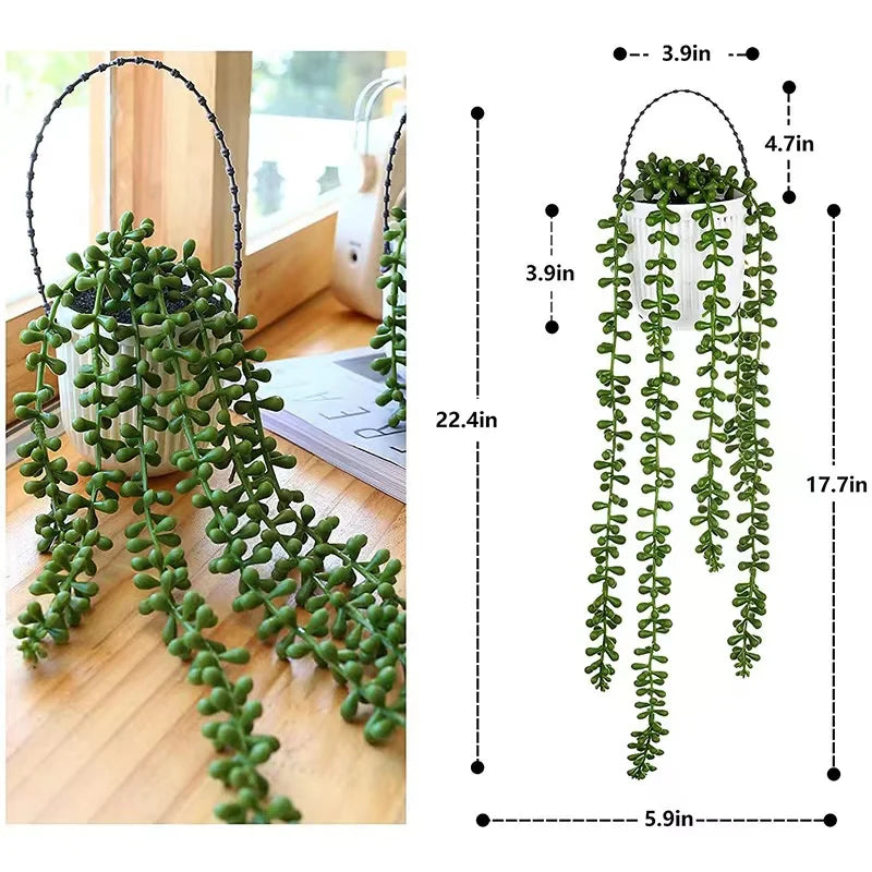 Artificial Ivy Vines – Hanging Rattan Leaves for Home & Garden Decor