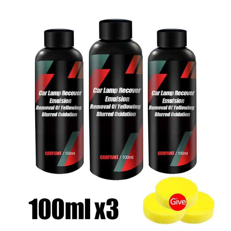 Car Headlight Polishing Scratch Remover & Renewal Kit