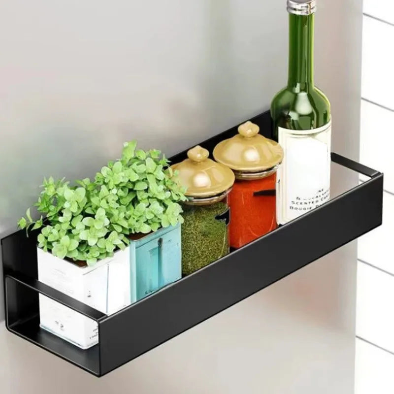 2PCS Magnetic Storage Rack – Kitchen & Laundry Side Shelf Organizer