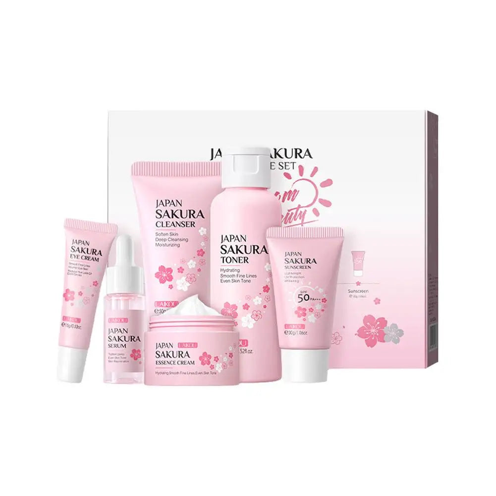 6-Piece Sakura Skincare Set with Gift Box