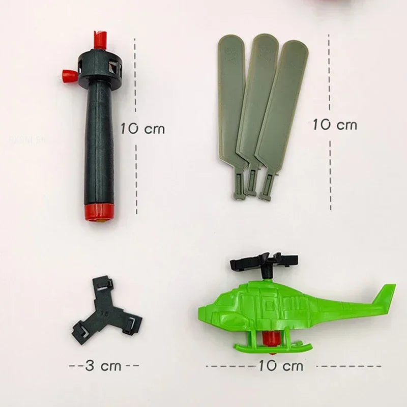 Pull Line Helicopter Toy – Outdoor Aviation Fun for Kids