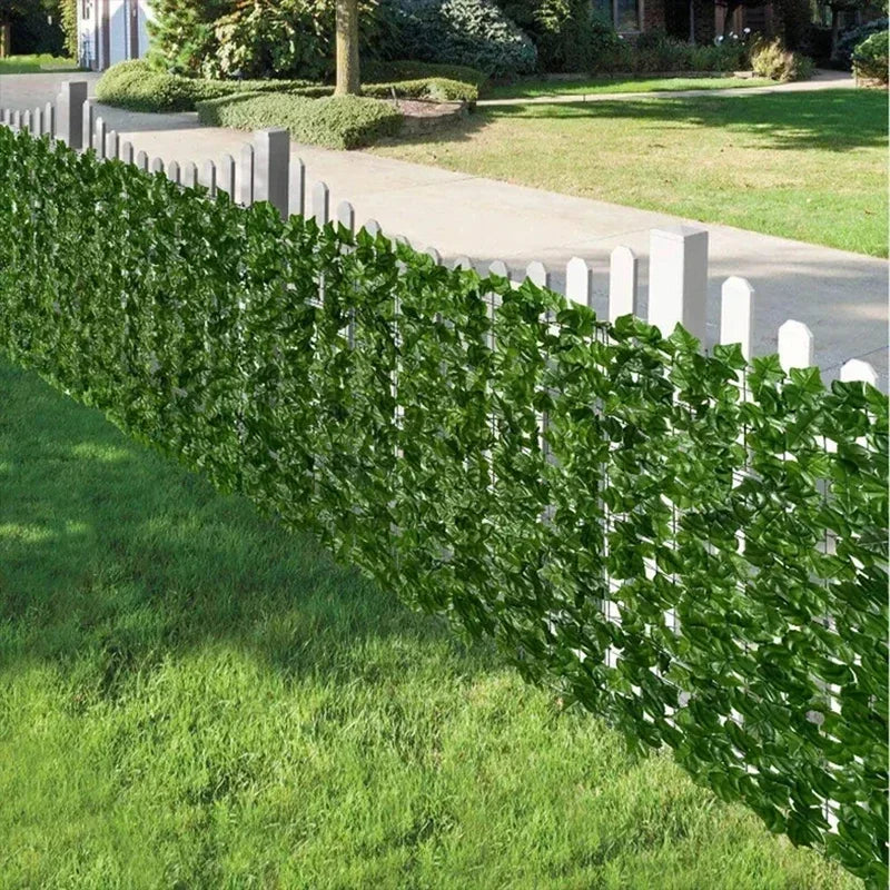 Artificial Ivy Privacy Fence – 1×3m Faux Green Leaf Panel for Garden & Balcony