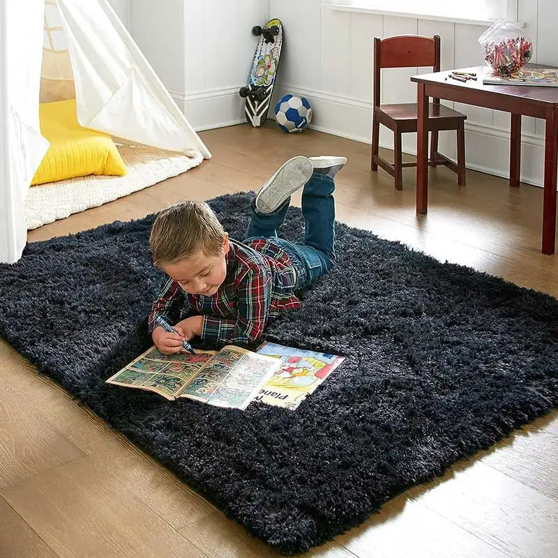 Soft Plush Rug – Fluffy Modern Carpet for Living Room, Kids' Room & Gifts