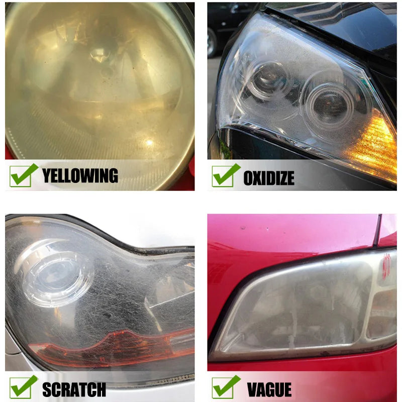 Car Headlight Polishing Scratch Remover & Renewal Kit