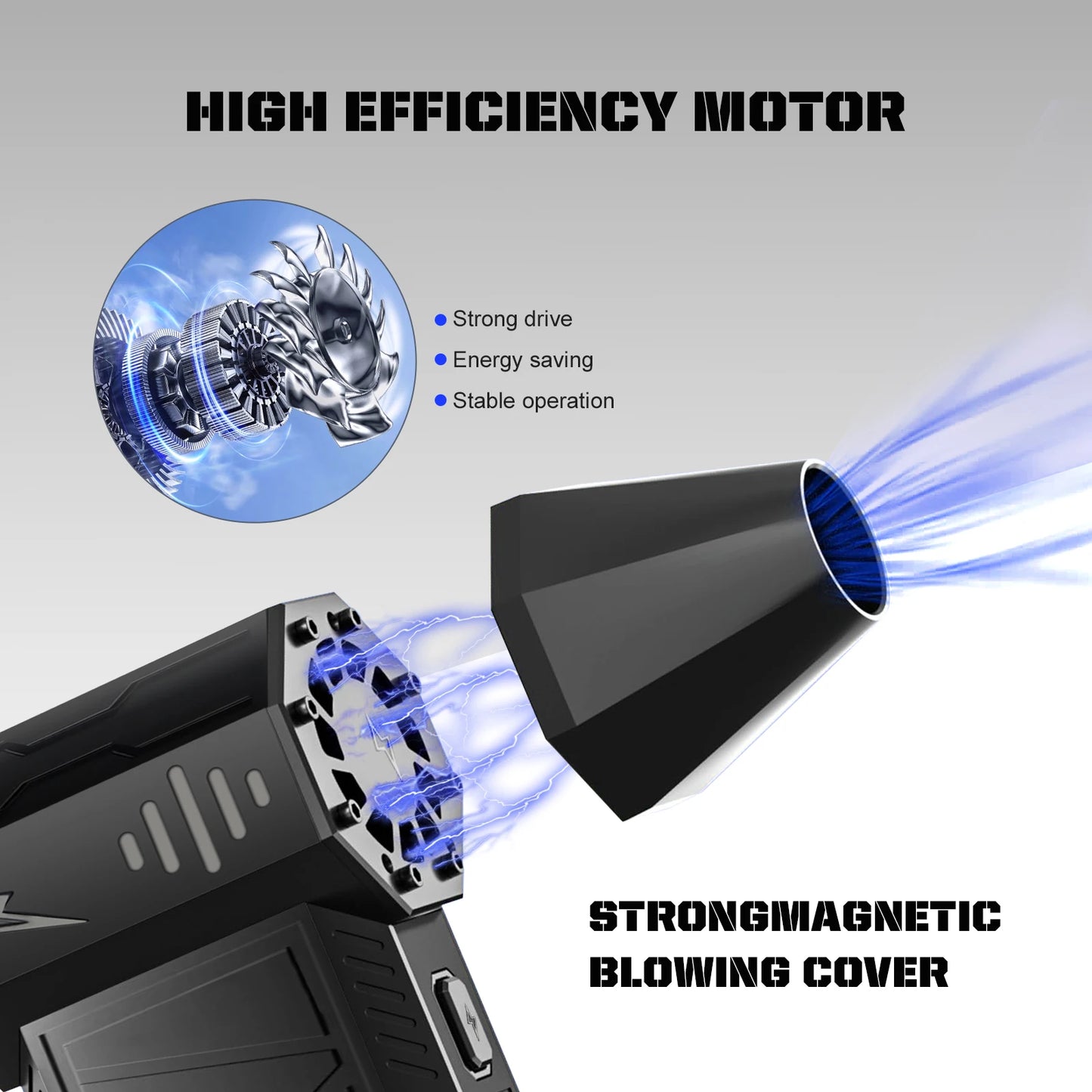 X3Pro Mini Turbo Jet Fan – 150,000RPM Air Duster for Car, PC & Home