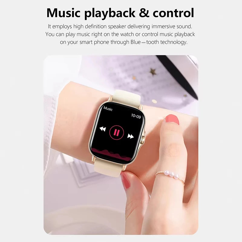 KESHUYOU 2025 Smart Watch – Bluetooth Call, Music, Heart Rate Monitor, Pedometer