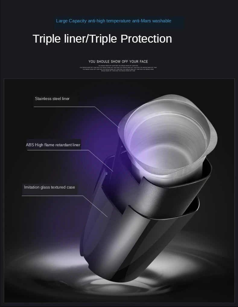 Car Ashtray with LED Light – Smokeless Cup Holder for VW Models