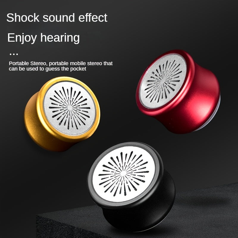 Portable Mini Gradient Steel Speaker - Indoor & Outdoor Gift