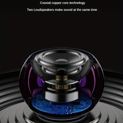 Portable Mini Gradient Steel Speaker - Indoor & Outdoor Gift