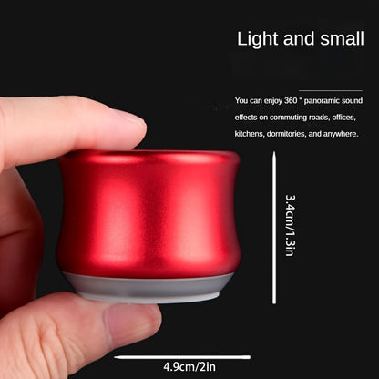 Portable Mini Gradient Steel Speaker - Indoor & Outdoor Gift