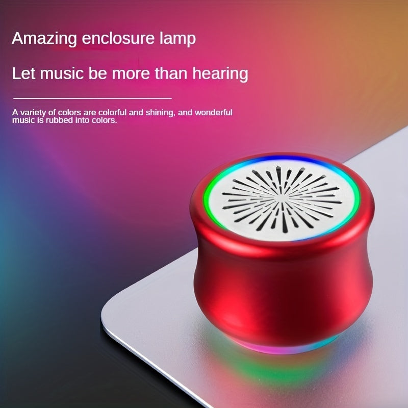 Portable Mini Gradient Steel Speaker - Indoor & Outdoor Gift