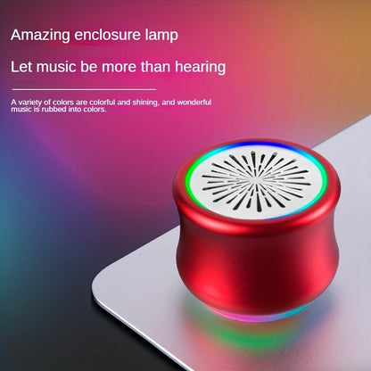 Portable Mini Gradient Steel Speaker - Indoor & Outdoor Gift