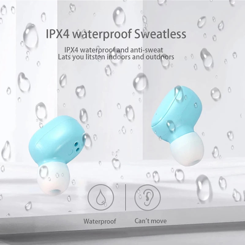 TWS A6S Bluetooth Wireless Earbuds with Mic & Charging Case