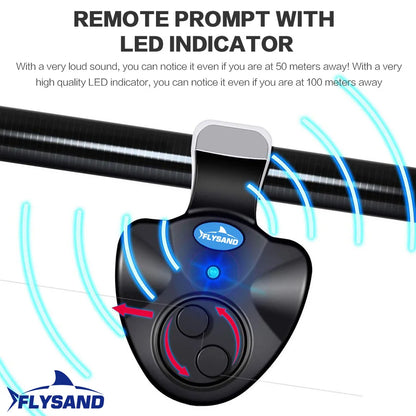 FLYSAND Fishing Bite Alarm with Loud Siren & Indicator