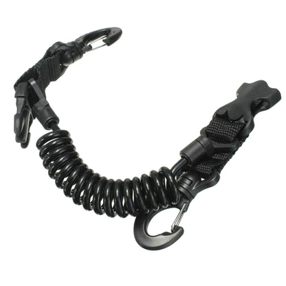 Diving Camera Lanyard with Spring Coil & Quick Release Buckle