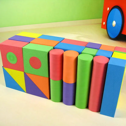 50-Piece EVA Soft Foam Building Blocks, Educational Toy for Kids