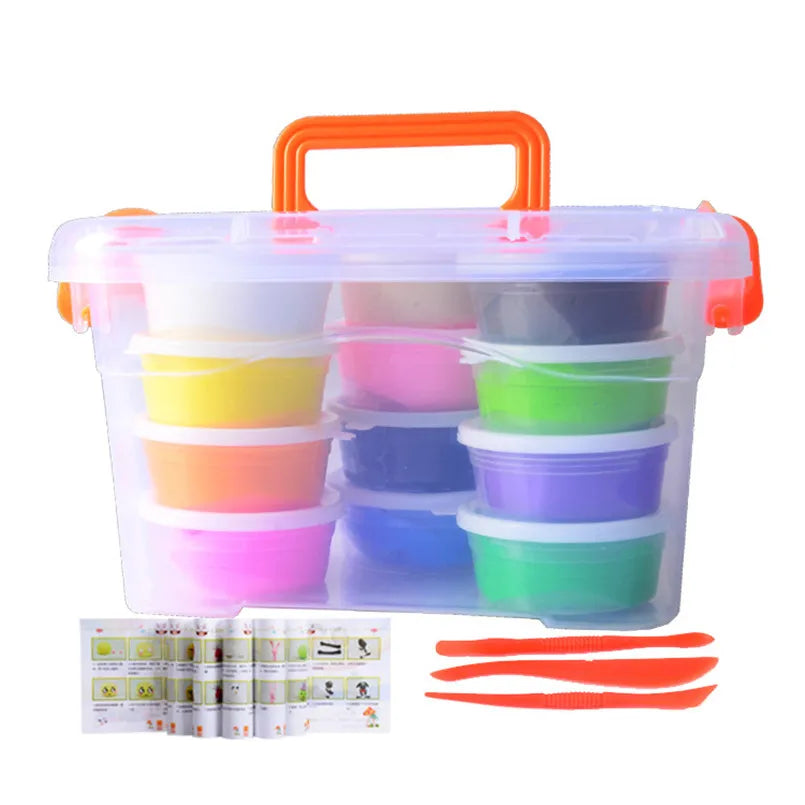 Air Dry Fluffy Slime Clay Set - 12/24/36 Colors