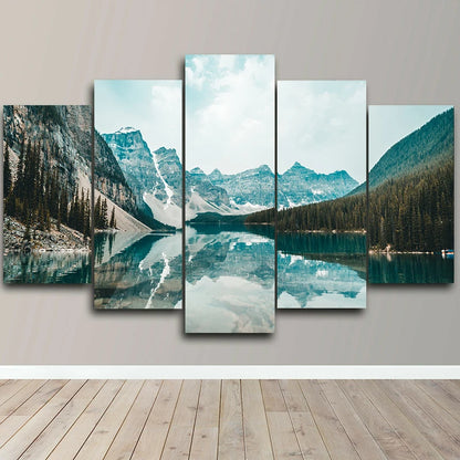 5-Piece Lake Landscape Canvas Wall Art – Unframed Home Decor Posters