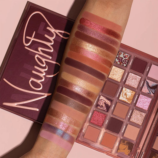 18-Color Pomegranate Eyeshadow Palette – Shimmer & Matte, Waterproof