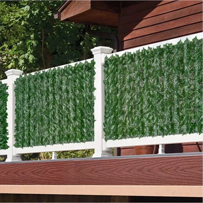 Artificial Ivy Privacy Fence – 1×3m Faux Green Leaf Panel for Garden & Balcony