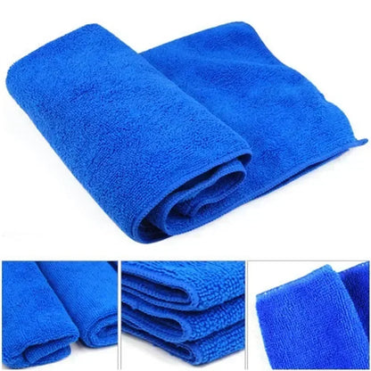 10Pcs Microfiber Towels – Car Wash & Household Cleaning Cloths