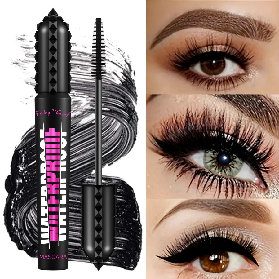 Black Waterproof 4D Lengthening Mascara – Eyelash Extension Effect