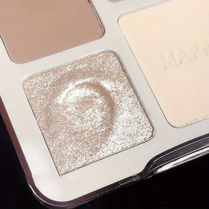 Natural Stereoscopic Face Powder Palette  Matte Bronzer  Contour Shading  Multifunctional Highlighter  Cosmetic Blush gift