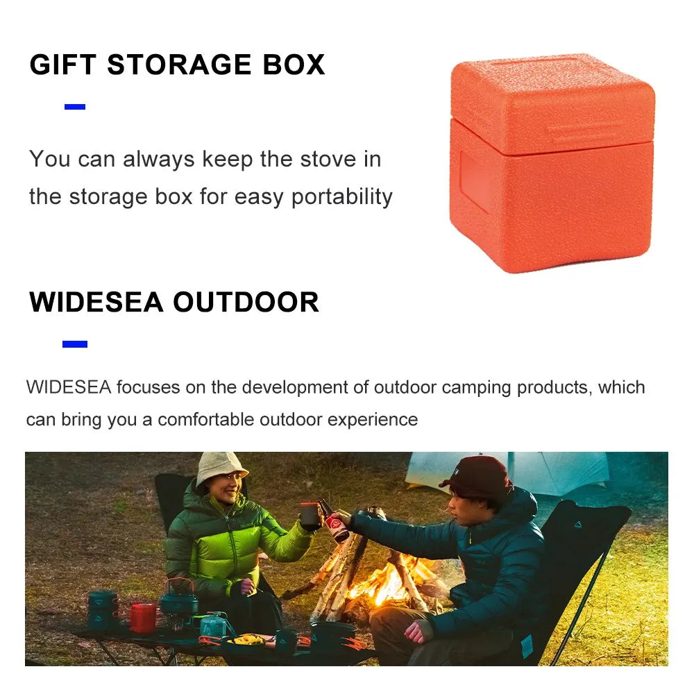Widesea Portable Gas Stove for Camping & Outdoor Cooking