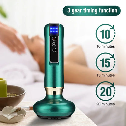 Tricolor Electric GuaSha Massager – Anti-Cellulite Vacuum & Infrared Slimming