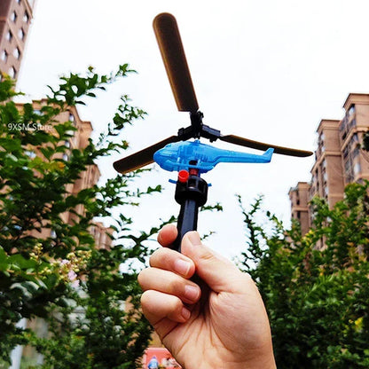 Pull Line Helicopter Toy – Outdoor Aviation Fun for Kids
