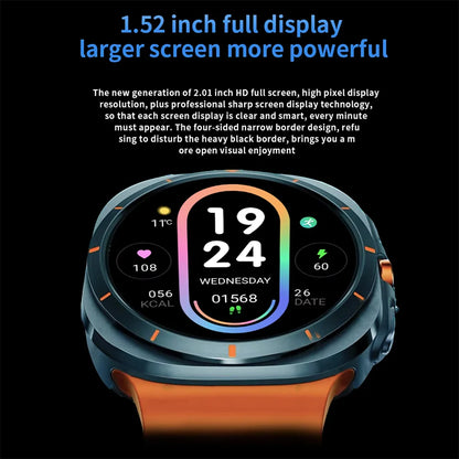 KESHUYOU 2025 Smart Watch – 1.52" AMOLED, Bluetooth Call, Health Monitor