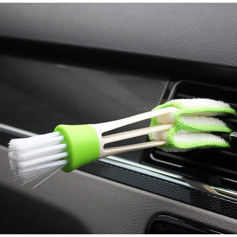 2-in-1 Car AC Vent Cleaning Brush – Multi-Purpose Dust Cleaner Tool