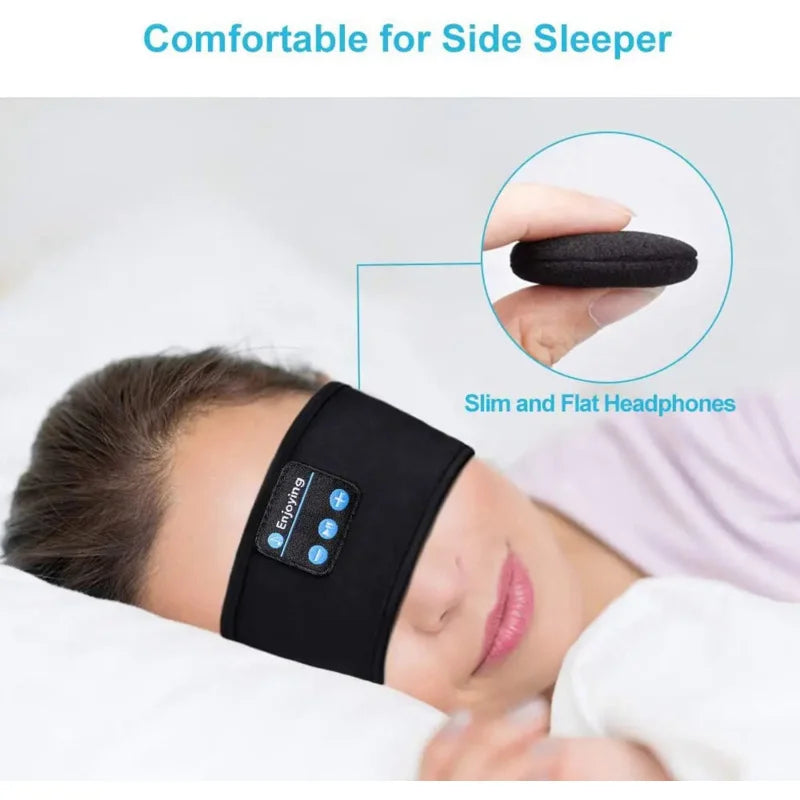 2025 Bluetooth Headband – Wireless Sports & Sleep Music Eye Mask Headphones